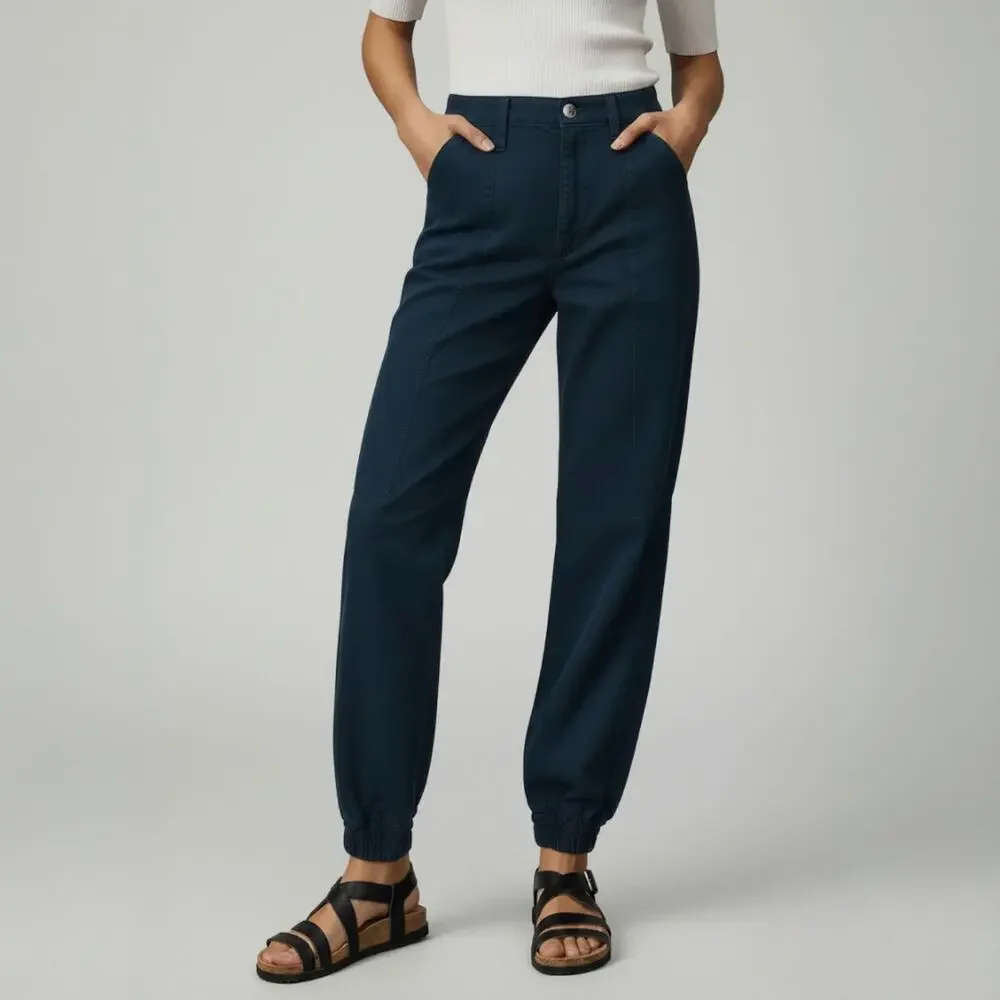 Anthropologie AMO Madeline Joggers in Neptune Size 25 NEW - Picture 1 of 11